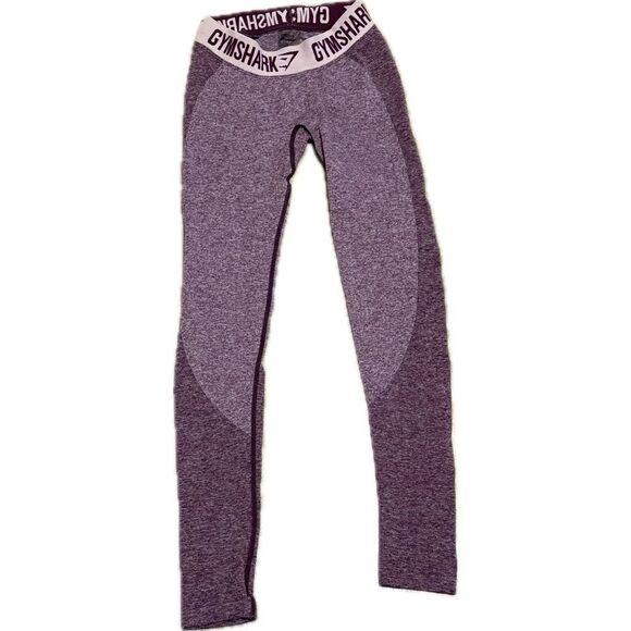 Gymshark Junior size 7, seamless flex purple leggings - Picture 1 of 5